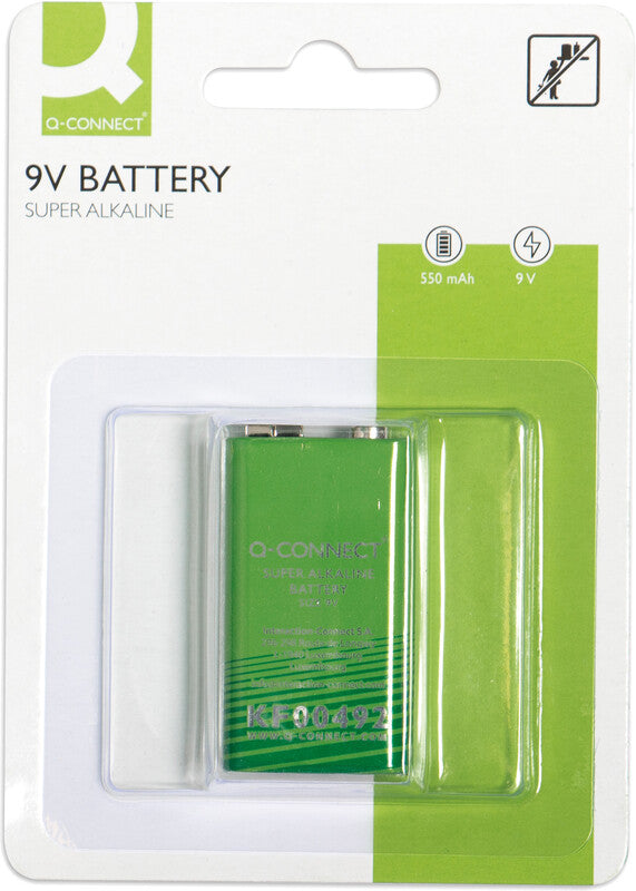 Q-CONNECT Akku 9 V 590 mAh 5,31 Wh Alkaline