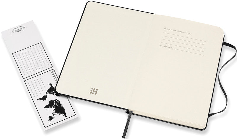 Moleskine Notizbuch Classic Collection, blanko, Leimbindung, Hardcover, 208 Seiten, 90 g/m² – schwarz