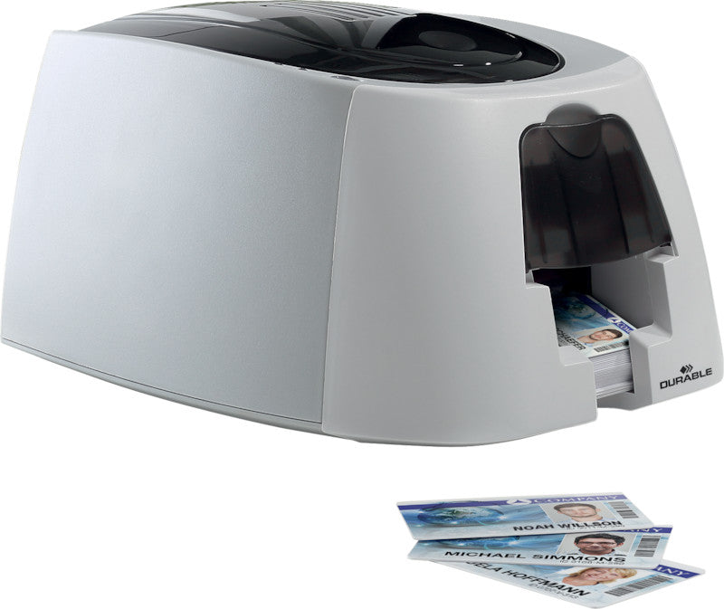 Durable Druckkarten 85,6 × 53,98 mm, Weiss, Kunststoff – für DURABLE Duracard ID 300 – 100 Karten