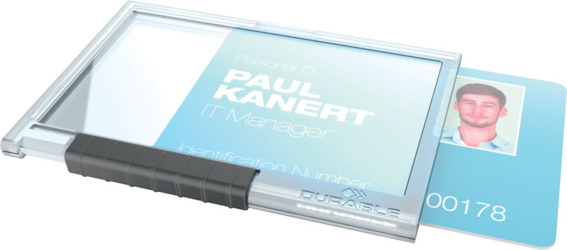 Durable Ausweishalter – 87 × 54 mm, Kunststoff, Transparent – 10 Stück
