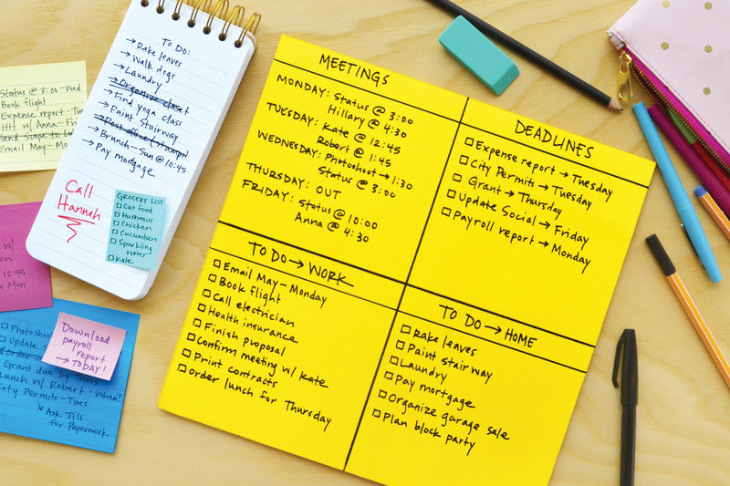 Post-it Super Sticky Haftnotizen – 279×279 mm – Gelb, 30 Blatt, PEFC