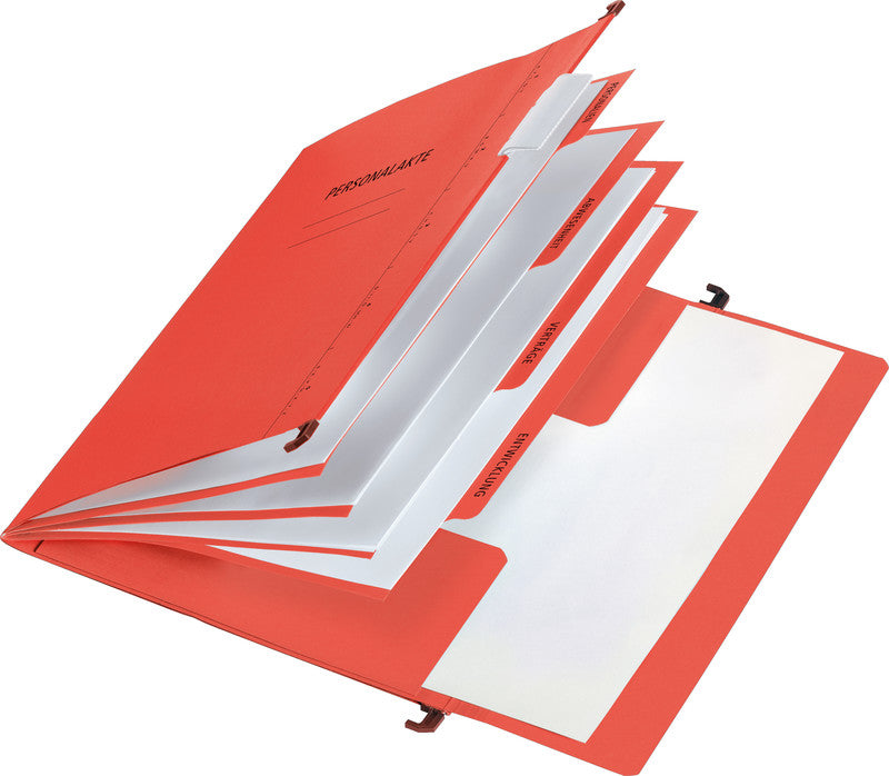 Pagna Hängeordner für A4 – Karton, Rot, 345 × 245 mm, mit Vordruck