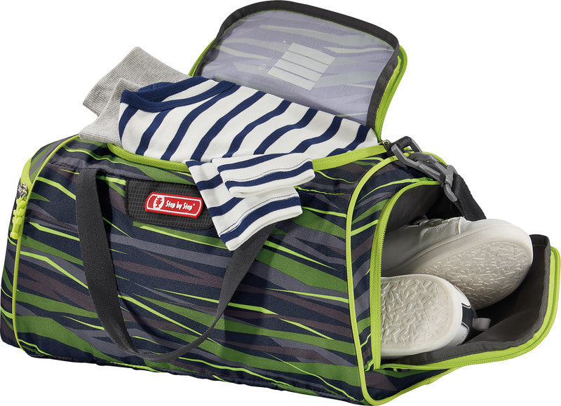 Step by Step Sporttasche SPACE 2IN1 – 13 l, Motiv Wild Cat Chiko, mit Schultergurt, wasserabweisend, 38 × 20 × 23 cm