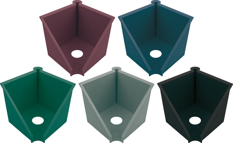 Helit Zettelbox – Kunststoff, Blau, 127 × 117 mm