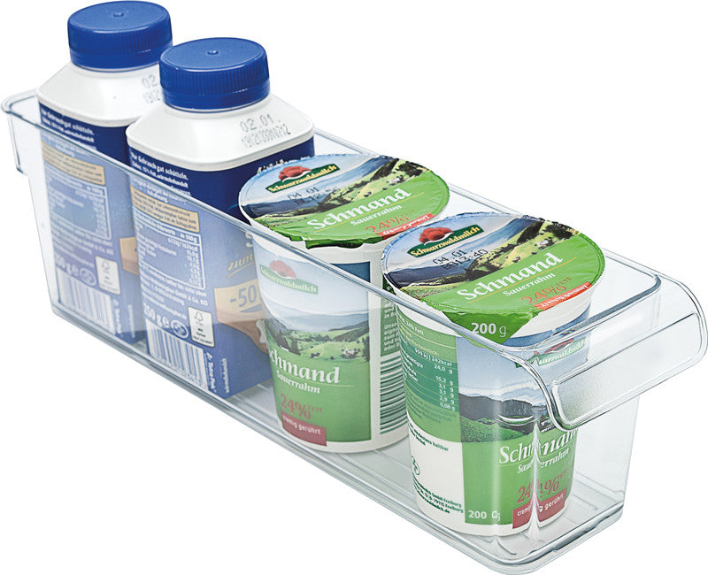 Rotho Kühlschrankorganizer Loft – 1,6 l – Kunststoff – Transparent – 31 × 9 × 7,5 cm