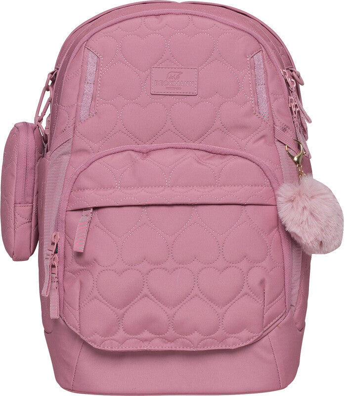 Beckmann Rucksack Sport Air – Gepolstertes Herz Rose – rosa – 30 l (30×44×23 cm)