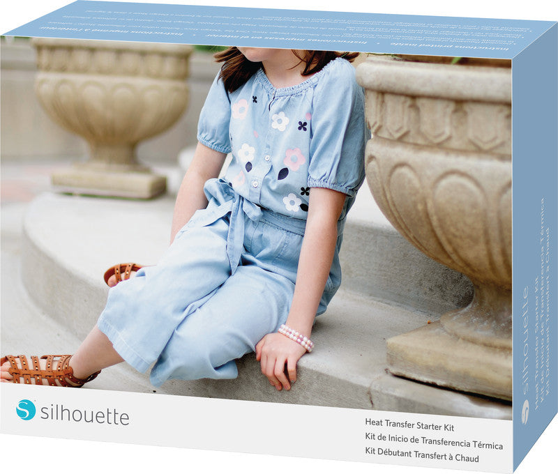 Silhouette Aufbügelfolien-Set – 5 Aufbügelfolien – 305 × 229 mm – für Silhouette Schneideplotter