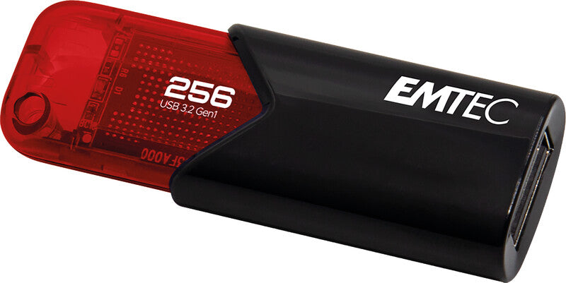 Emtec B110 Click Easy USB-Stick – 256 GB, USB 3.2, rot