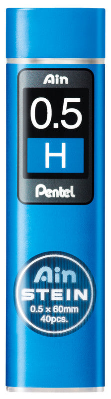Pentel Bleistiftminen AinStein – Graphit, 0,5 mm, H, 40 Stk.