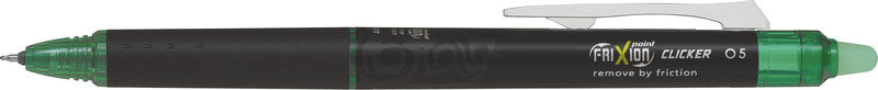 Pilot FriXion Point Clicker – radierbarer Tintenroller, 0,25 mm, grün, für Linkshänder
