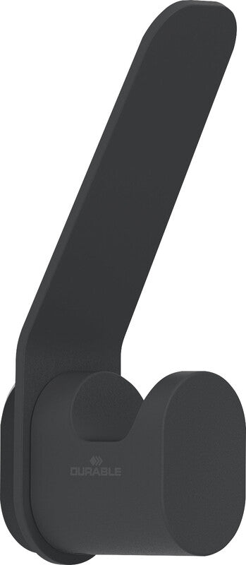 Durable Haken – Aluminium – schwarz – 23,5 × 92 × 37 mm