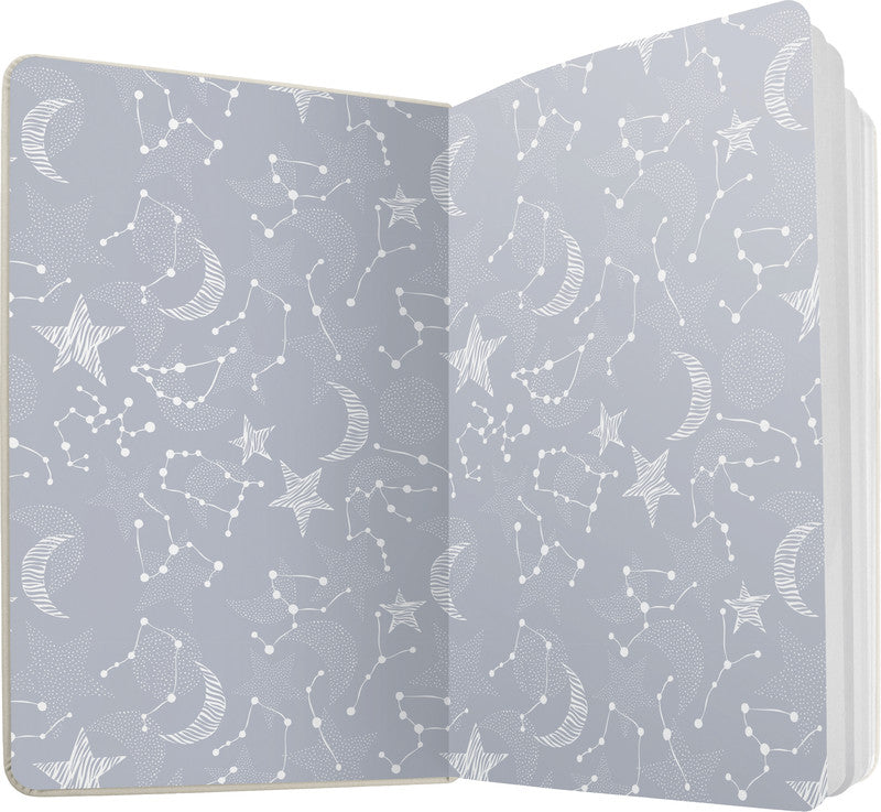 Sigel Notizbuch A5, liniert, Fadenheftung, Hardcover, 174 Seiten, perforiert, 80 g/m² – mehrfarbig