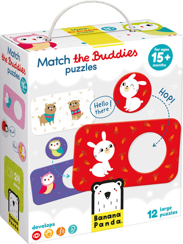 Banana panda Match the Buddies Puzzles – Logikspiel, 1 Spieler, ab 15 Monaten