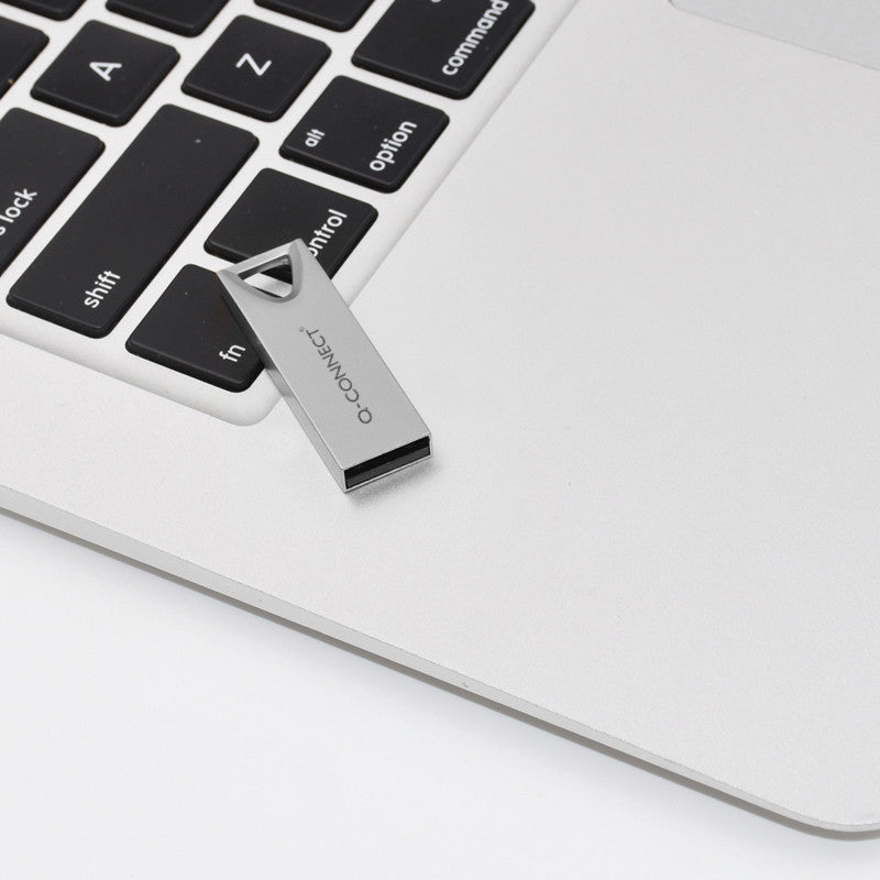 Q-CONNECT USB-Stick – 4 GB, USB 2.0, silber, wiederbeschreibbar