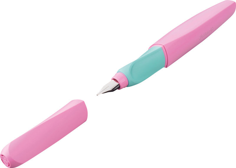 Pelikan Twist Sweet Lilac – Federspitze M – für Rechts- & Linkshänder – Rosa, Blau – Patronen