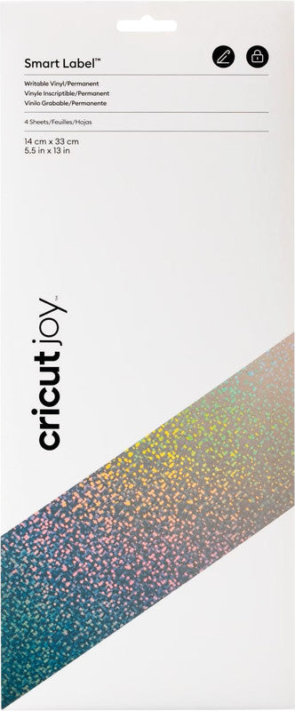 Cricut Holographische Transferfolie – Silber – 14 × 33 cm – für Cricut Joy Schneideplotter