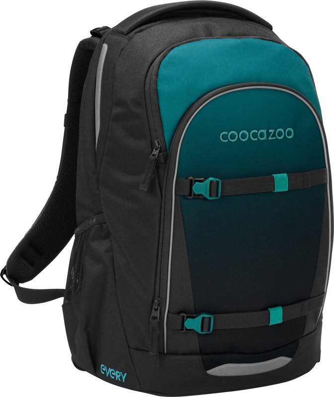 Coocazoo Rucksack Every – Teal Shadows – aus 100% recycelten PET-Flaschen