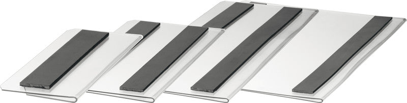 Durable Magnetleiste – 210 × 74 mm, transparent, wiederverwendbar, 10er-Pack