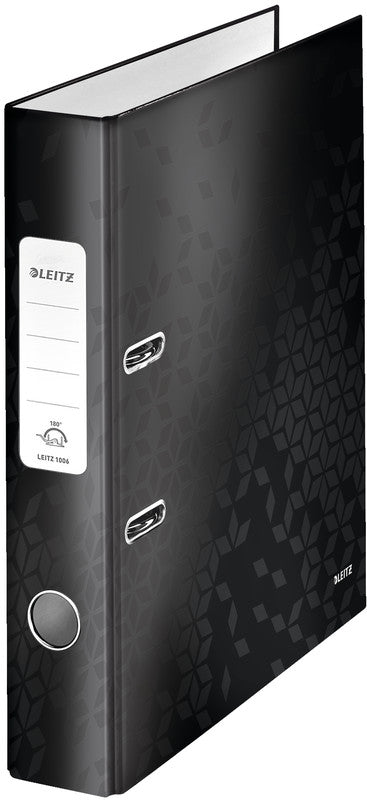 Leitz WOW 180° Ordner – für A4 – Rückenbreite 5,2 cm – Schwarz