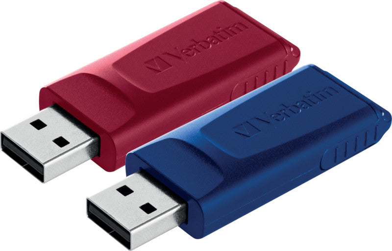 Verbatim Slider USB-Stick – 32 GB, USB 2.0, 2 Stück