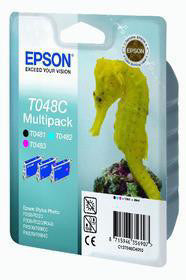 Epson Tintenpatronen-Multipack T048C, 3er-Pack – für Inkjetdrucker/Multifunktionsgeräte