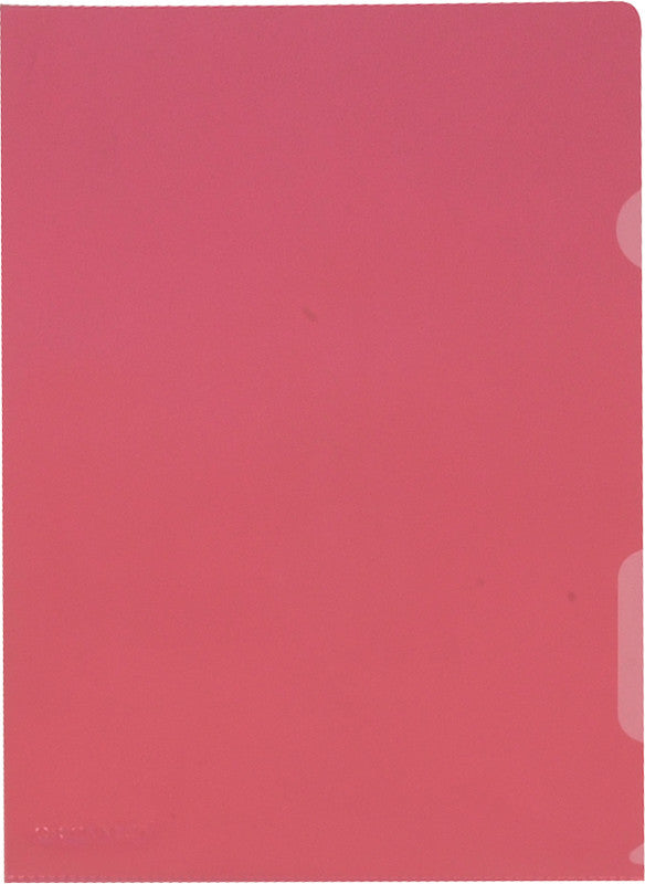 Q-connect Sichtmappe A4 – Rot, Kunststoff, Glänzend, 150 µm, 10er-Pack