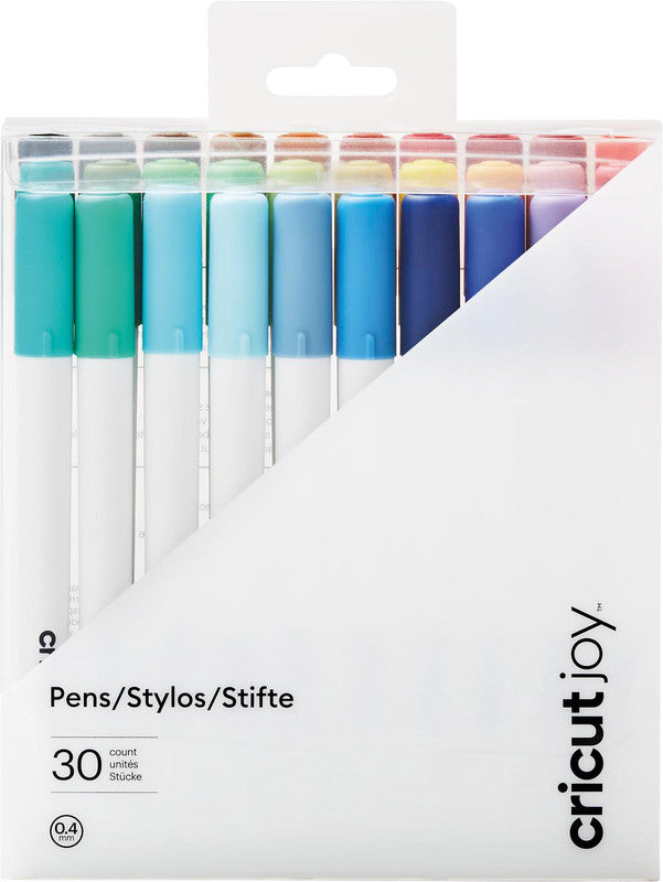 Cricut Fineliner – 30er-Set 0,4 mm – 30 Farben, sortiert – für Cricut Joy