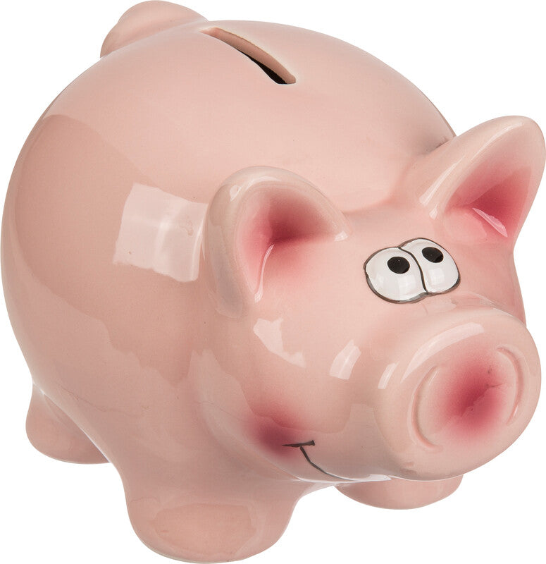 Out oft the blue Out of the Blue Spardose Schwein – Dolomit, rosa – 16 × 11,5 × 11 cm