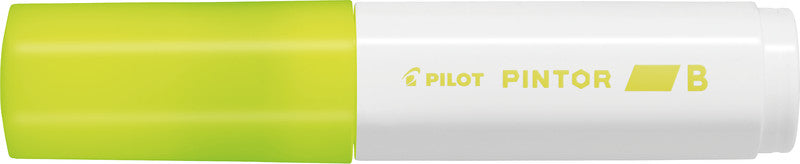 Pilot Pigment-Marker Pintor – Keilspitze 8 mm – Neongelb – Für dunkle Oberflächen geeignet