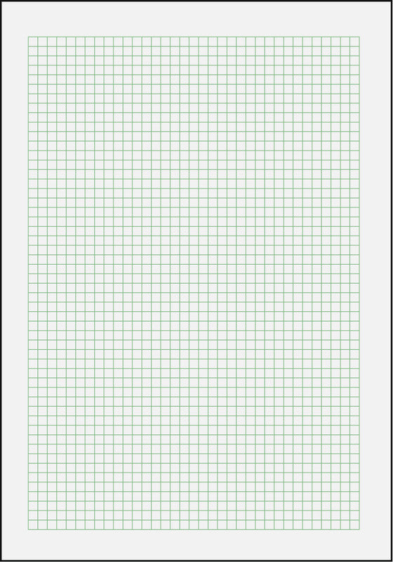 Noname Schulheft, 175 × 220 mm, kariert, Klammerheftung, Karton, 40 Seiten, 90 g/m² – grün