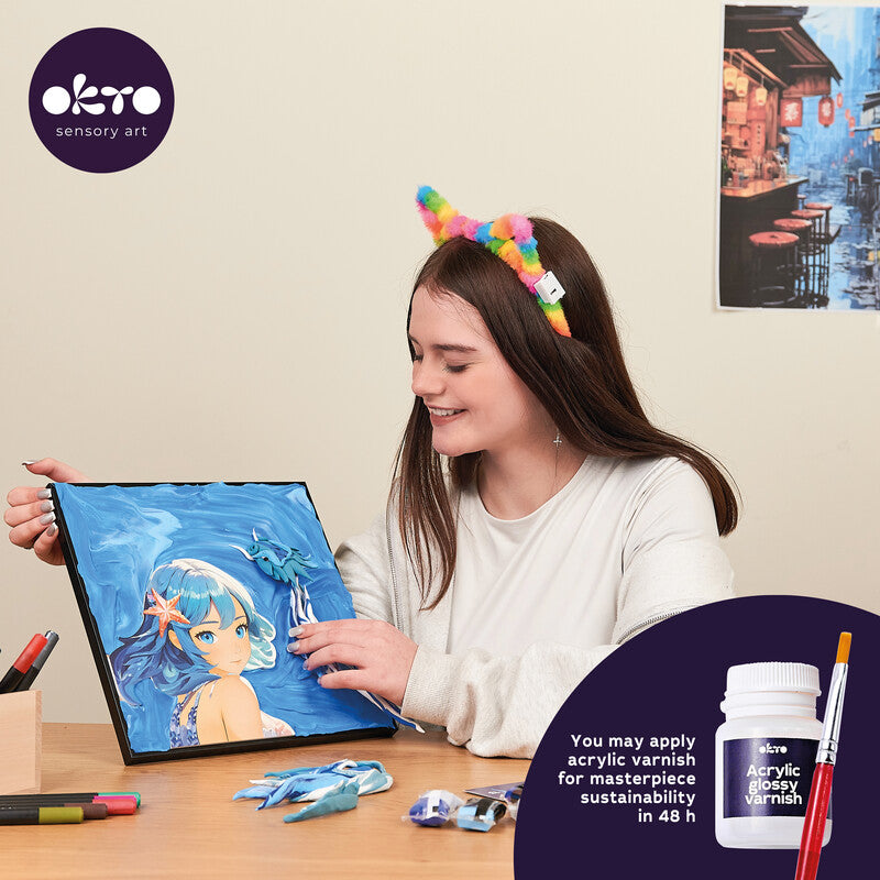Okto Sensory Art – Modelliermasse-Set 3D Painting Manga – ab 10 Jahren – 290 × 290 mm