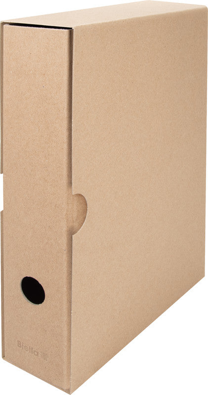 Biella Ordnerhülle/Futteral A4 – 70 mm, Braun, Karton, 5er Pack