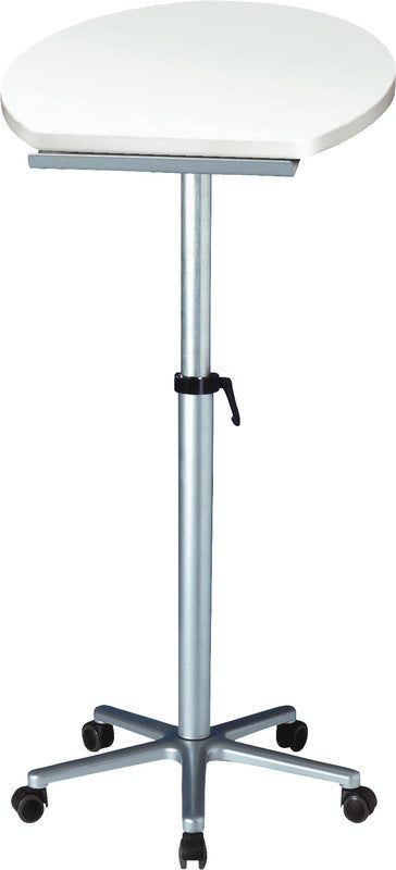 MAUL Stehtisch – 60 × 52 × 75–120 cm – weiss – höhenverstellbar