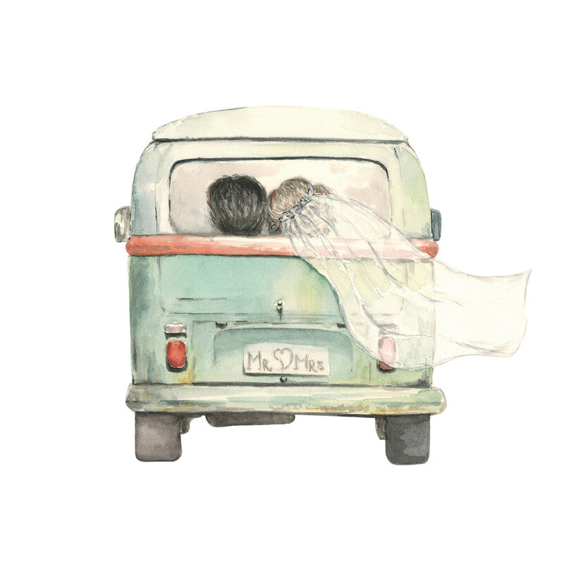 Fasana Servietten Mr And Mrs Wedding – 33 × 33 cm – 3-lagig, Tissue – 20 Stk., FSC