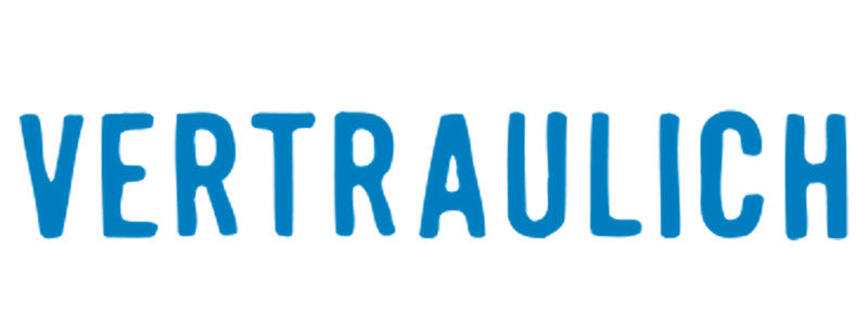 X-stamper Motivstempel – Motiv: Vertraulich, selbstfärbend, Kunststoff, 13 × 42 mm, Deutsch