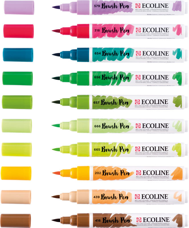 Talens ecoline Filzstifte Botanic, auswaschbar, 10 Farben