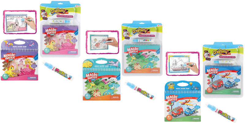 Toi-toys Malbuch, Kunststoff, 20 × 25 cm, mehrfarbig, ab 3 Jahren, inkl. Stift