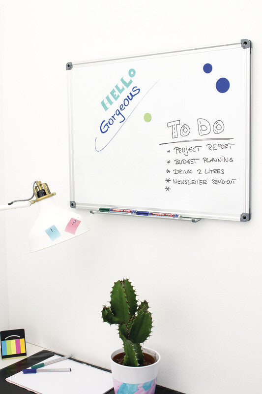 Edding Whiteboard-Marker 250 – Rundspitze 1,5-3 mm – Blau – Trocken abwischbar