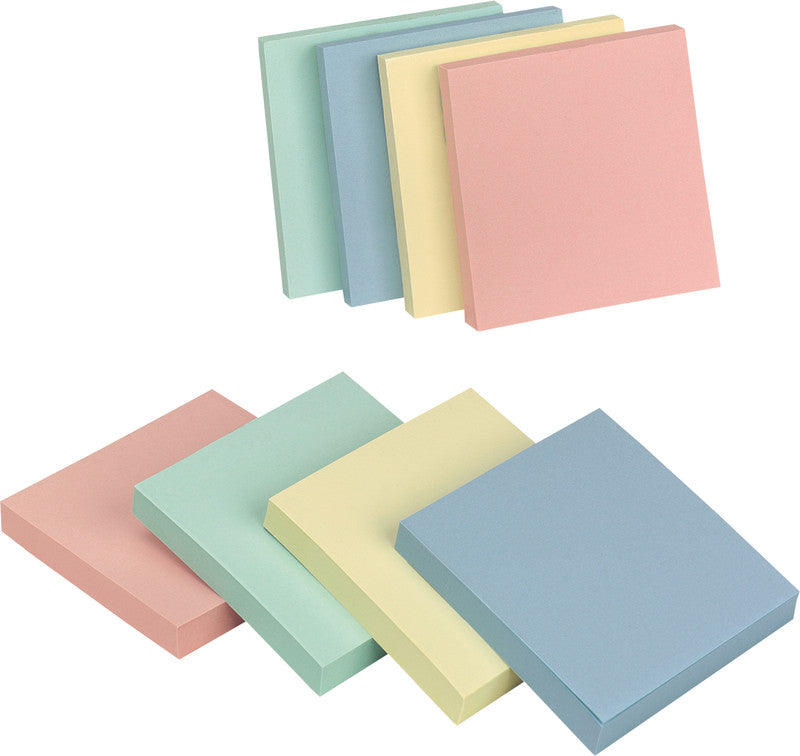 Q-Connect Haftnotizen – 76×76 mm – sortiert, 12×100 Blatt