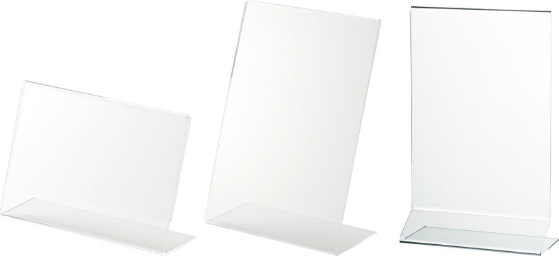 Helit Tischaufsteller the presenter – für A4 hoch, 1 Fach, transparent, Kunststoff, 215 × 84 × 340 mm
