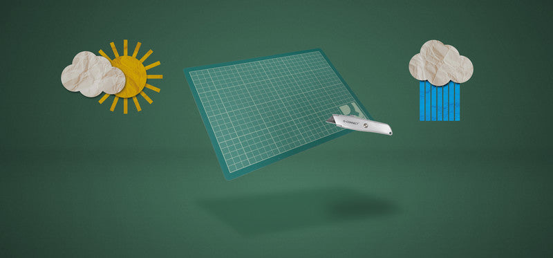 Q-CONNECT Schneidematte – 450×300 mm, Grün