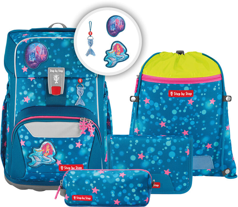 Step by Step Schulrucksack-Set Giant – 5-teilig – Mermaid Lola