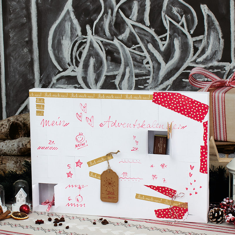 Roth Adventskalender – weiss – 500×350×40 mm