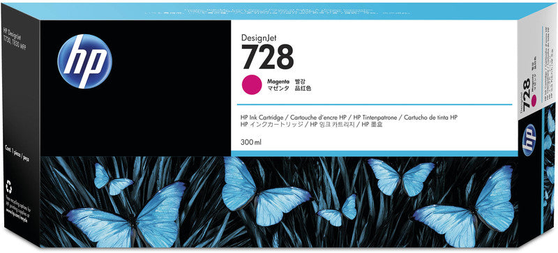 HP Tintenpatrone 728, Magenta, 300 ml