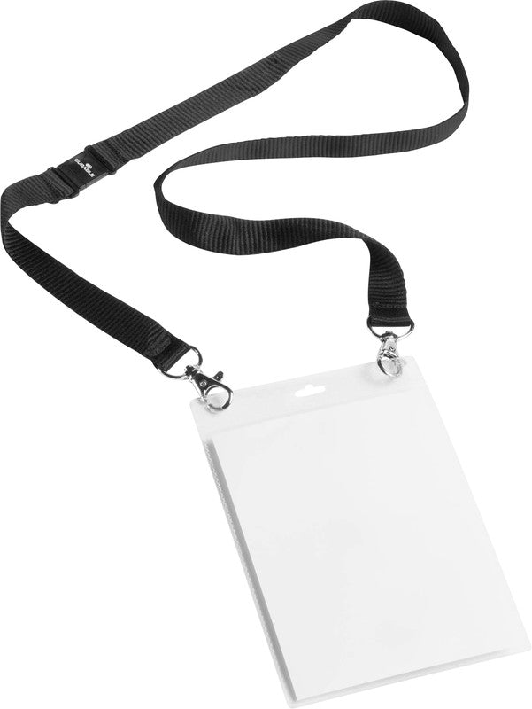 Durable Hängesichttafel – A6 hoch, transparent, Kunststoff – 10 Stk