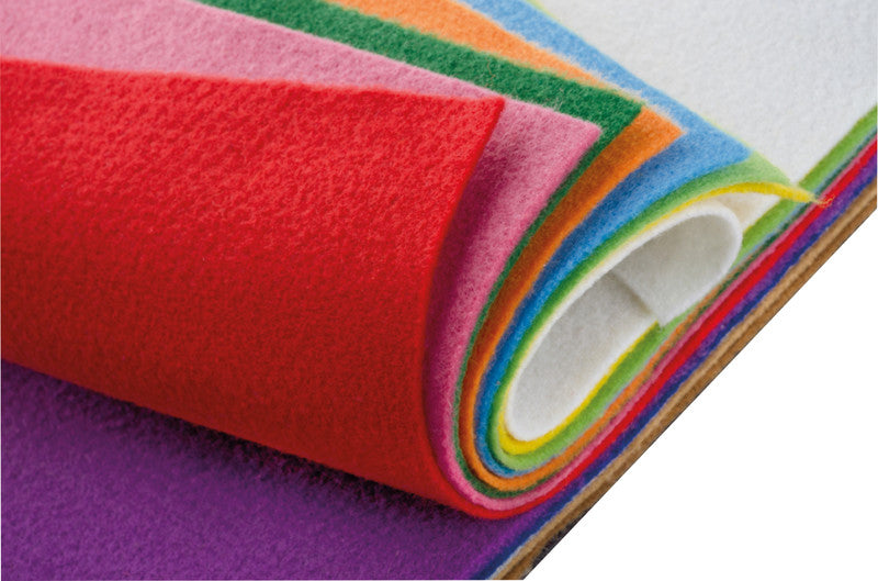 Folia Bastelfilz – Schwarz – 300 × 450 mm, 1 Bogen, 3,5 mm