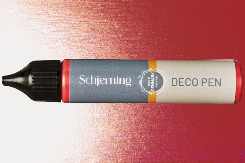 Schjerning Pearl Pen – rot perleffekt, 28 ml