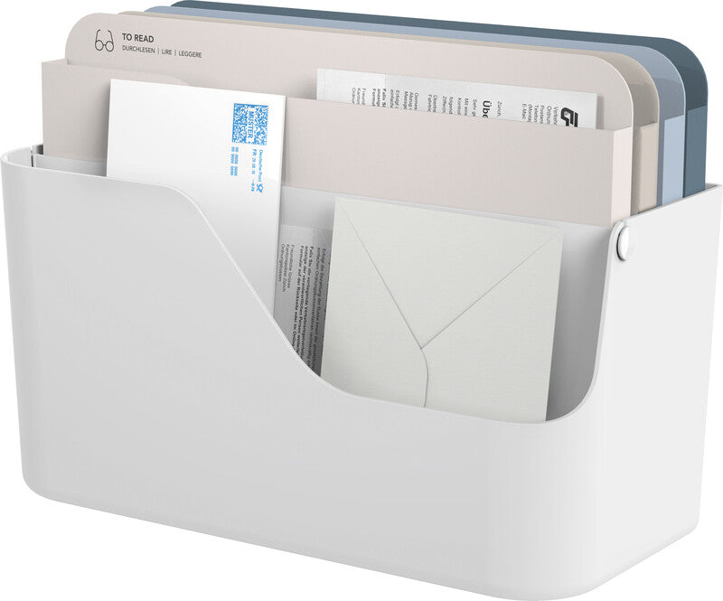 Rotho Briefkorb – Kunststoff, für A4, weiss, B 356 × H 160 × T 295 mm