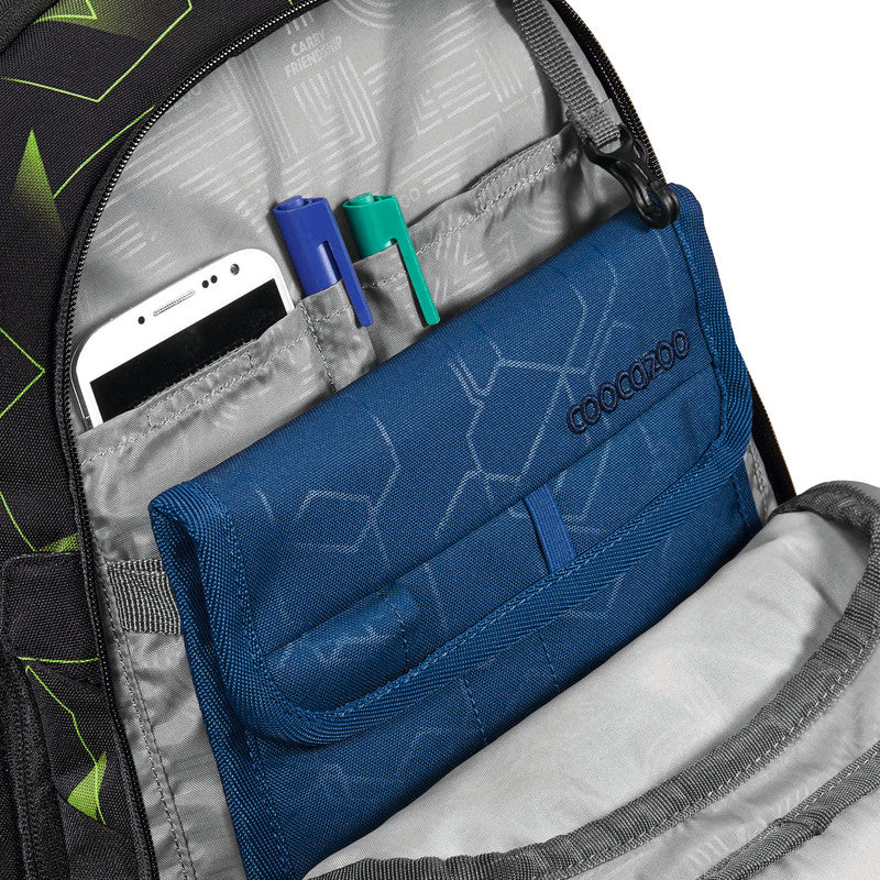 Coocazoo Rucksack Porter – Lime Flash – 30,0×44,0×23,0 cm – recycelter Bestandteil