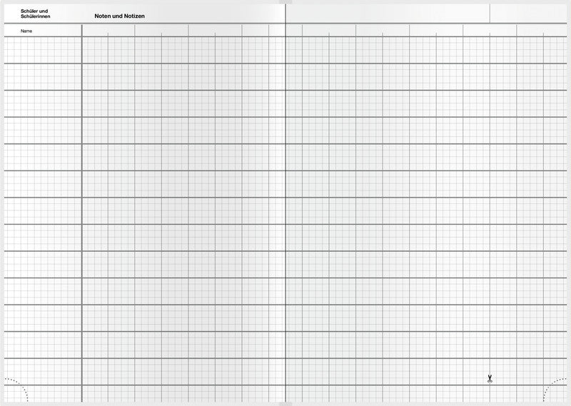 Verlag für unterrichtsm. Unterrichtsheft, A4, Karton, 128 Seiten, perforiert, 100 g/m² – Grau